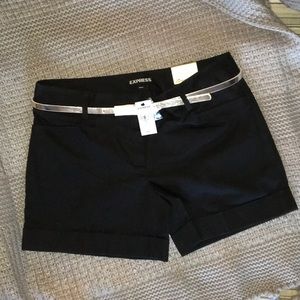 NWT Express Editor Shorts Black size 4